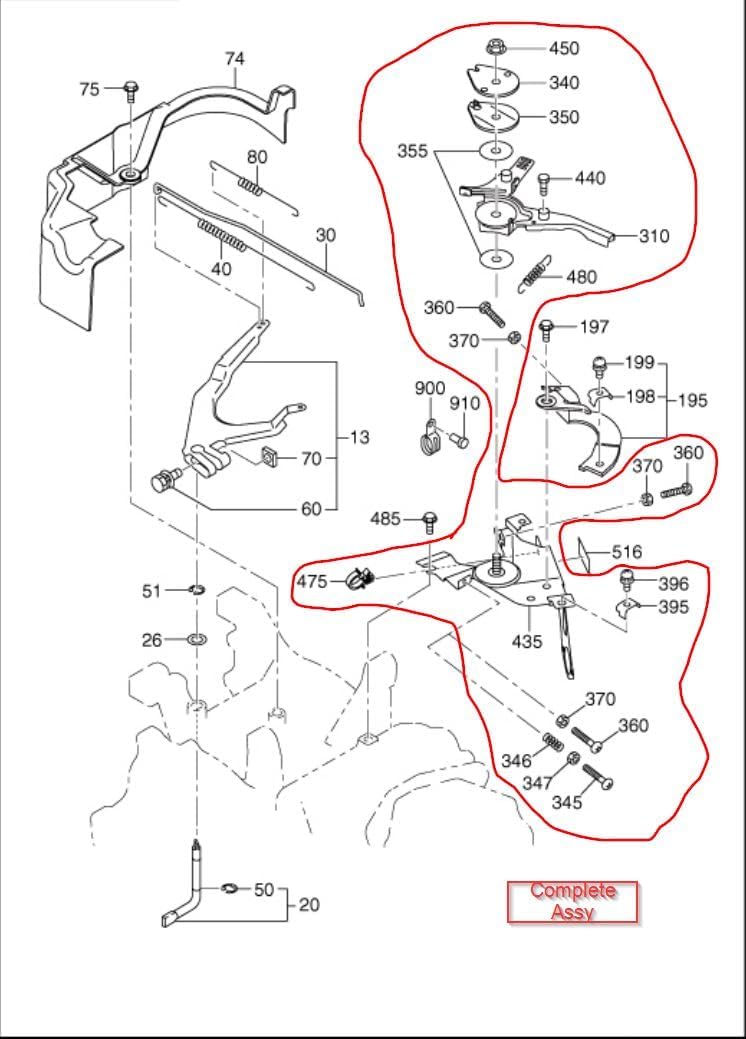 SPERTEK Speed Control Assembly Compatible with Subaru EX40 Engines – Replaces Robin OEM 22G-46101-00 – Durable Throttle Governor Control Assy - Image 2